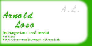 arnold loso business card